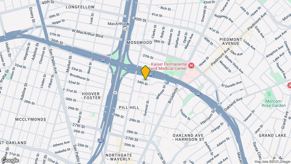 468 34th St Map and Location Details