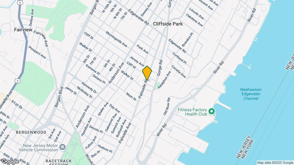 314 Palisade Ave, Unit 2A Map and Location Details