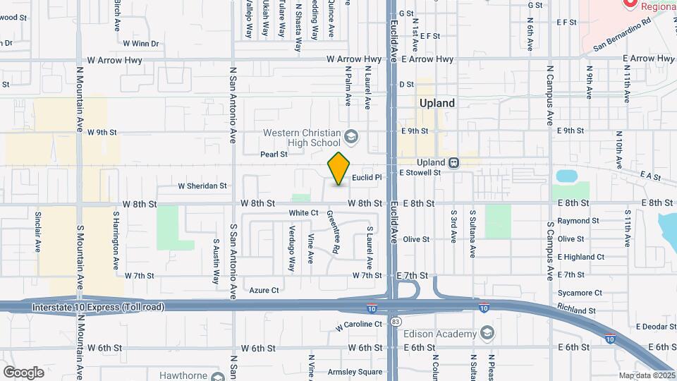 175 S Palm Ave Map and Location Details