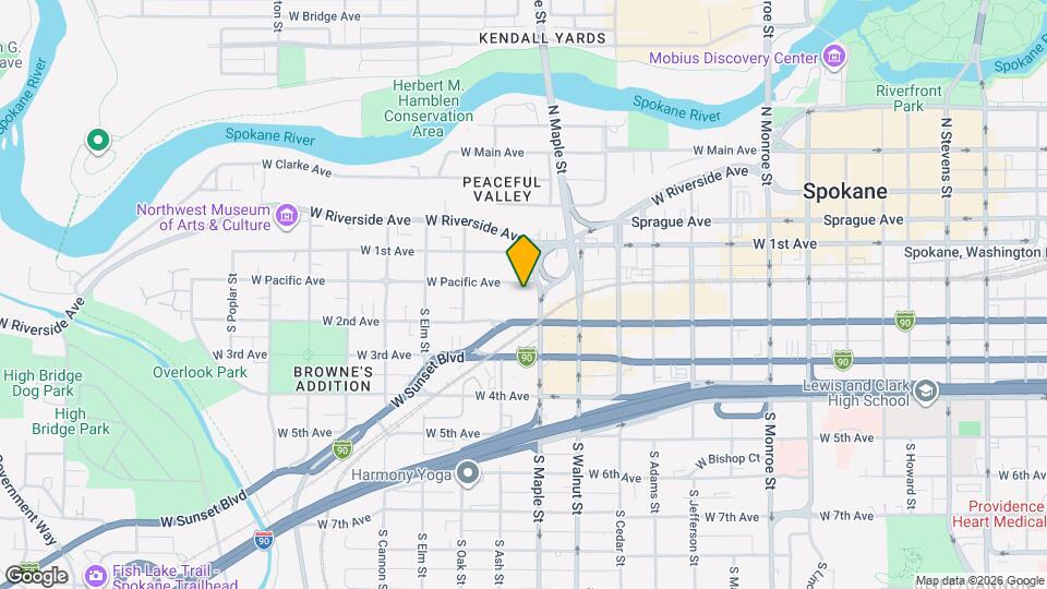 1613 W Pacific Ave Map and Location Details