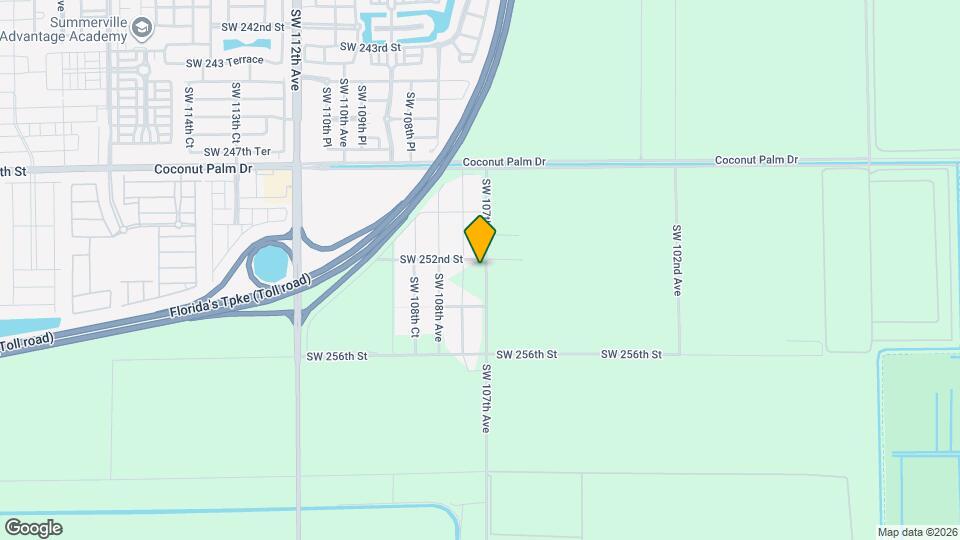 25232 SW 107th Ave Map and Location Details