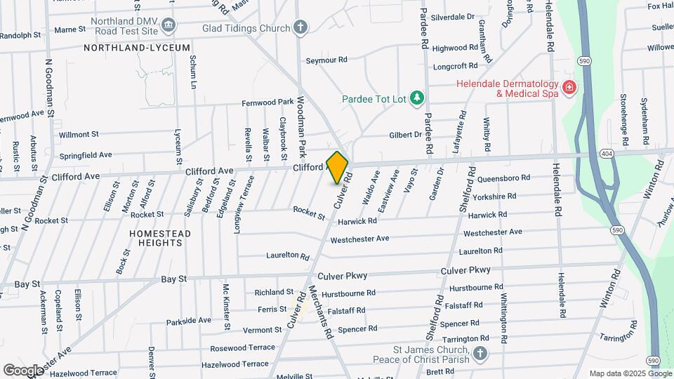 1609 Culver Rd Map and Location Details