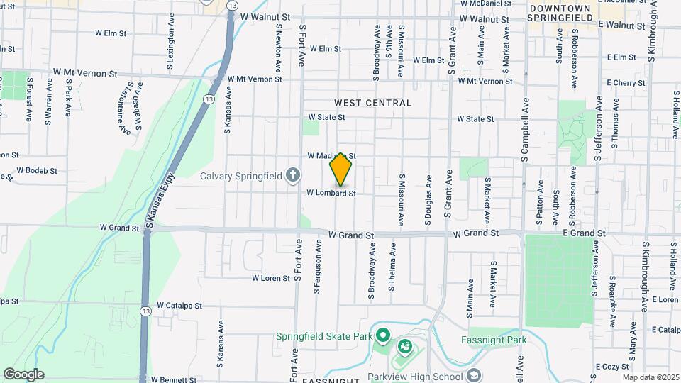 858 S New Ave Map and Location Details