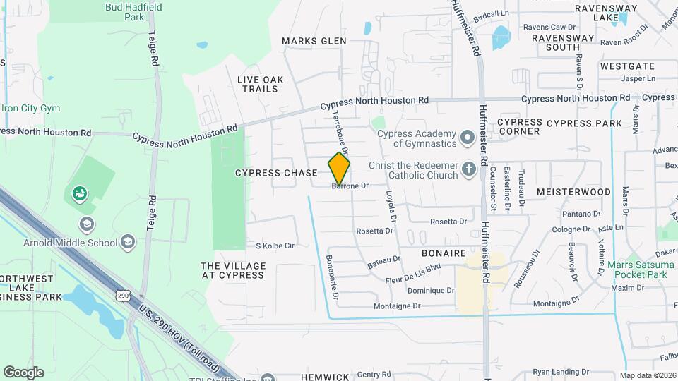 14215 Barrone Dr Map and Location Details