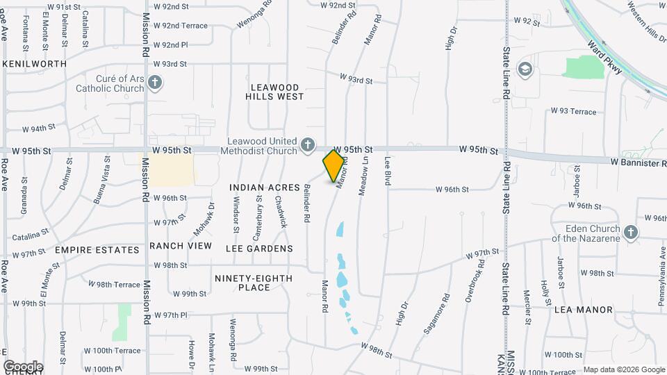 9536 Manor Rd Map and Location Details