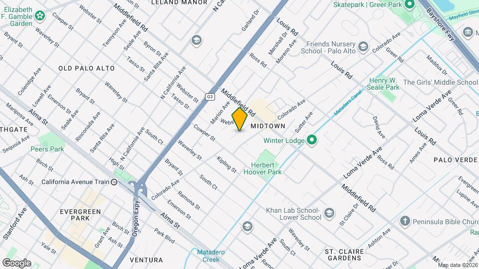 588 Bryson Ave Map and Location Details