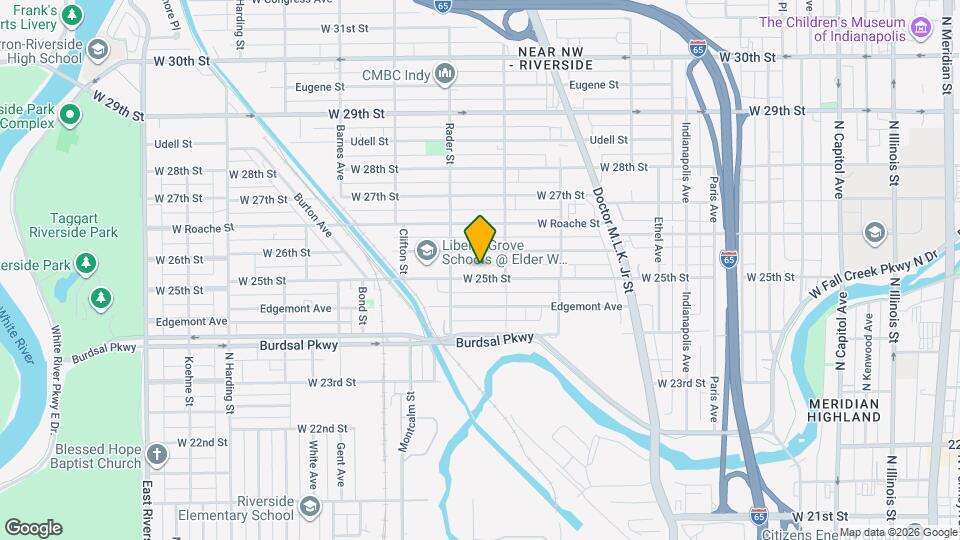 942 W 25th St Map and Location Details