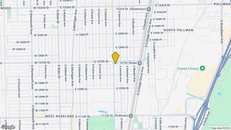 10717-10723 S King Dr Mapa y Detalles de la Ubicación