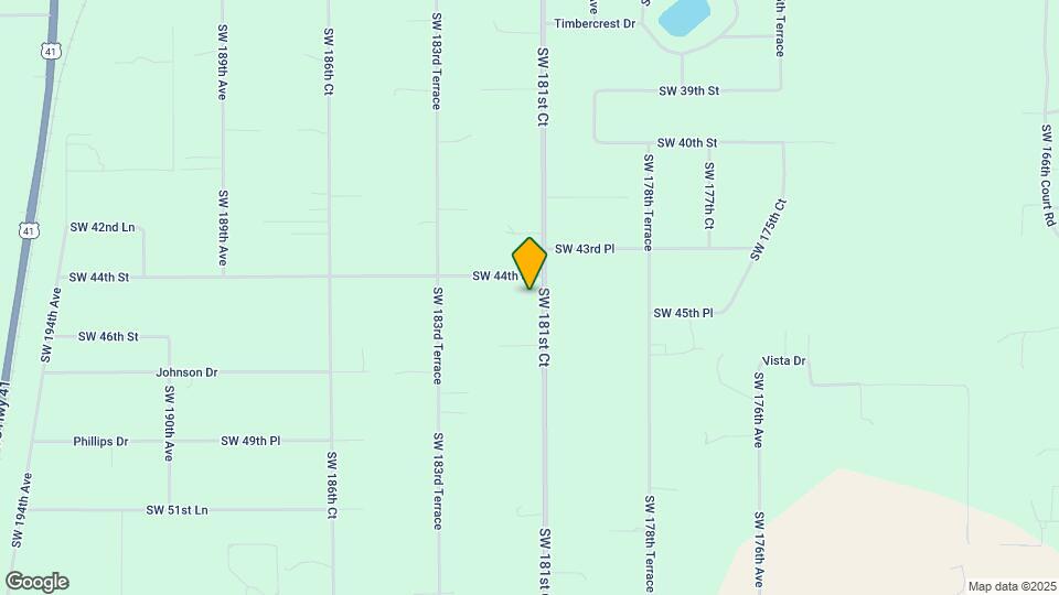 4500 SW 181st Ct Map and Location Details