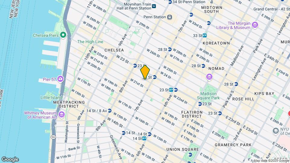 218 W 22nd St Map and Location Details
