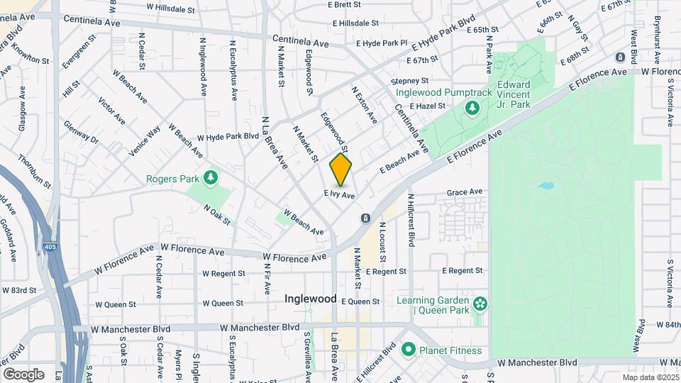 219 E Ivy Ave Mapa y Detalles de la Ubicación