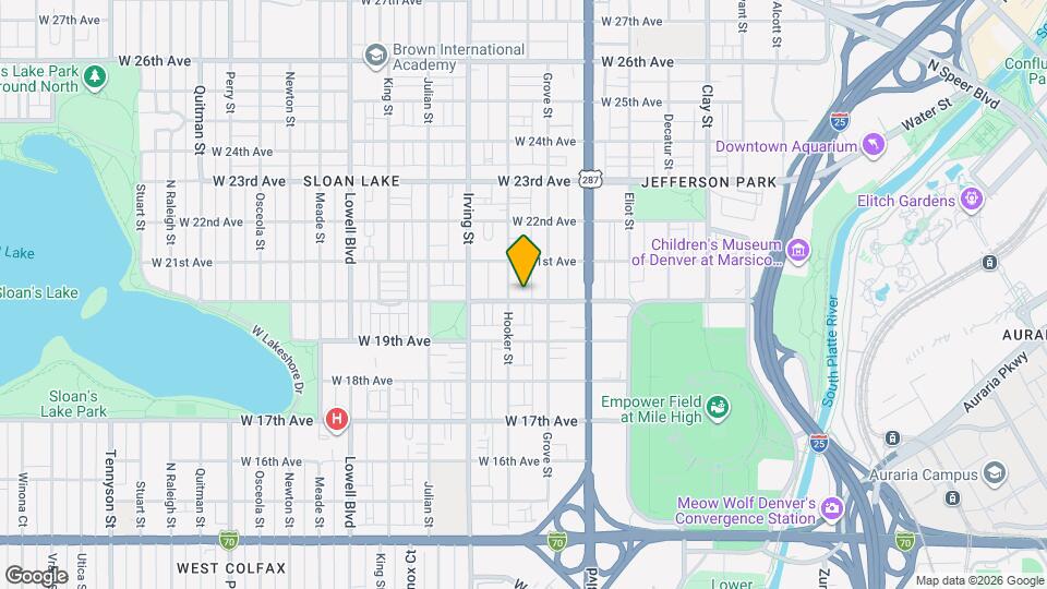 3137 W 20th Ave Map and Location Details