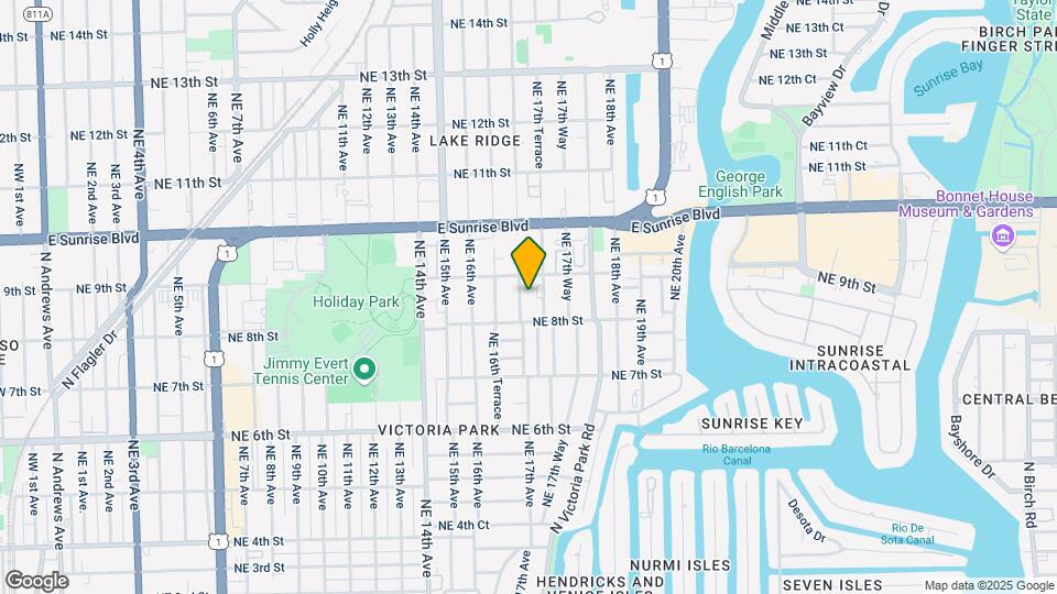 820 NE 17th Ave Map and Location Details