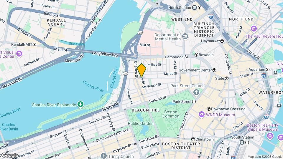 38 W Cedar St, Unit 3 Map and Location Details