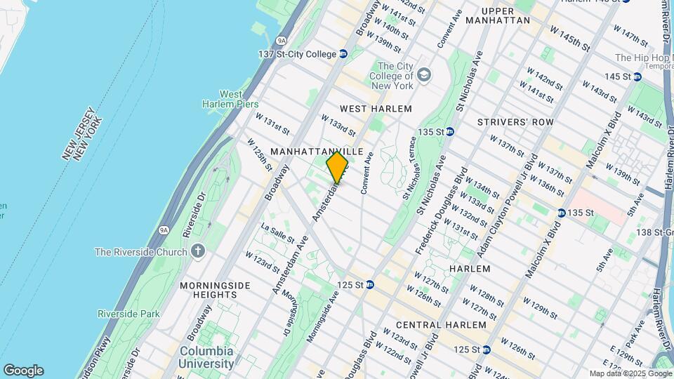 1403 Amsterdam Ave Map and Location Details
