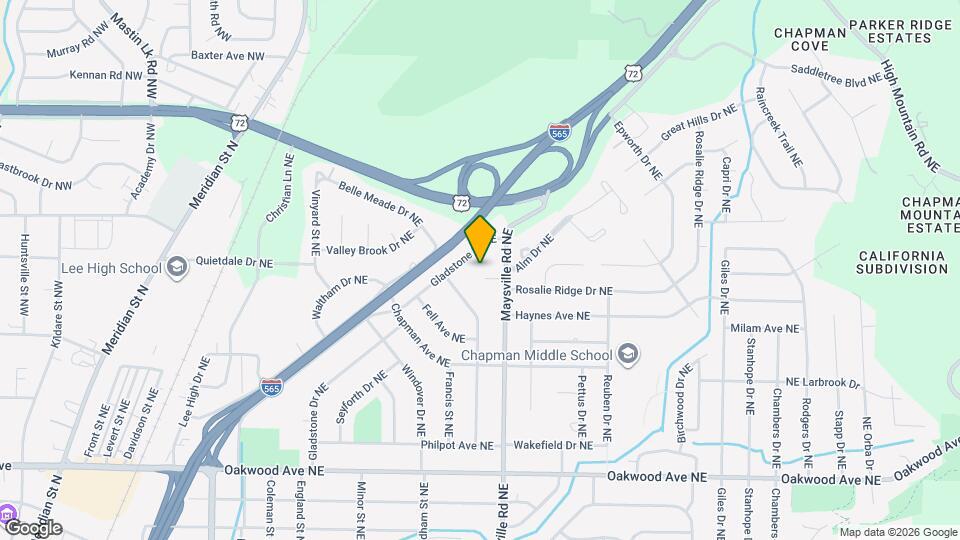 2504 Maysville Cir NE Map and Location Details