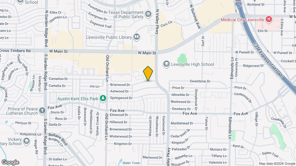 930 Briarwood Dr Map and Location Details