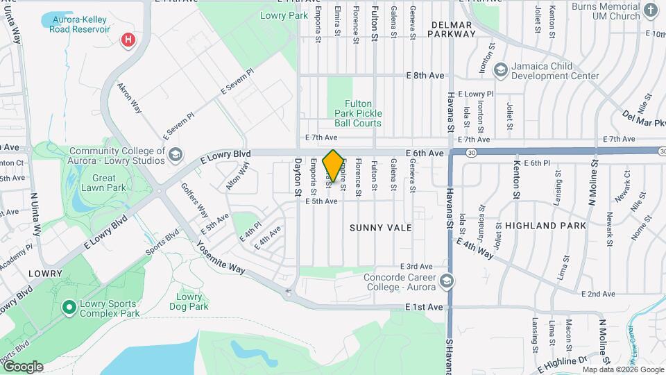 516 Elmira St Mapa y Detalles de la Ubicación