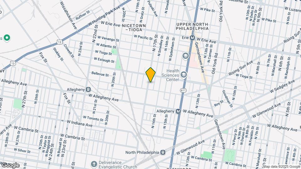 3319 N 17th St, Unit 1F Map and Location Details