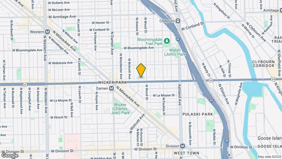 1814 W North Ave Map and Location Details