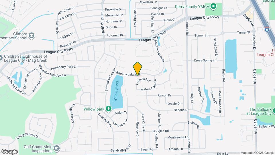2203 Lakewind Ln Map and Location Details