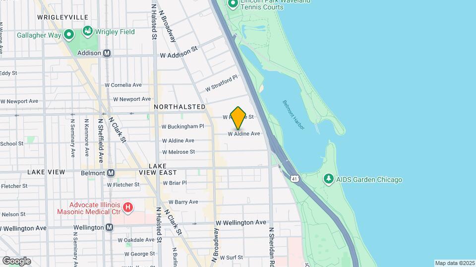 452 W Aldine Ave Map and Location Details