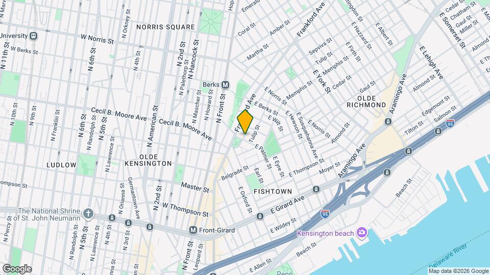 1555 E Palmer St Map and Location Details