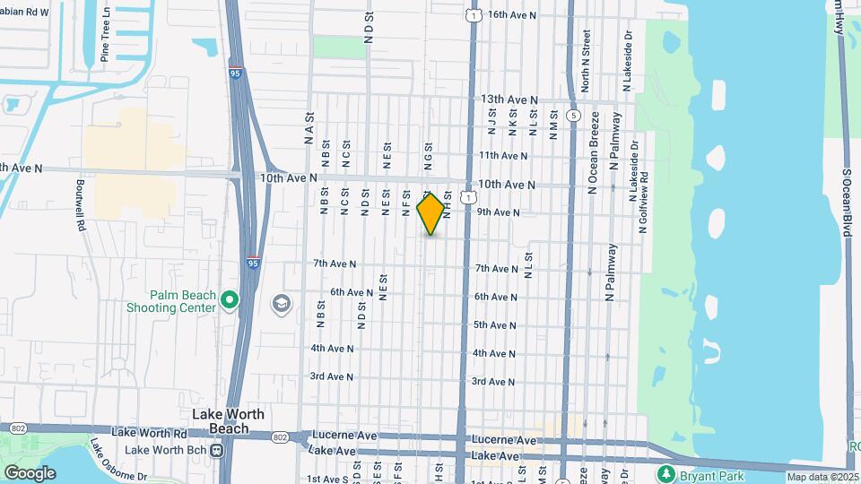 732 N G St Map and Location Details