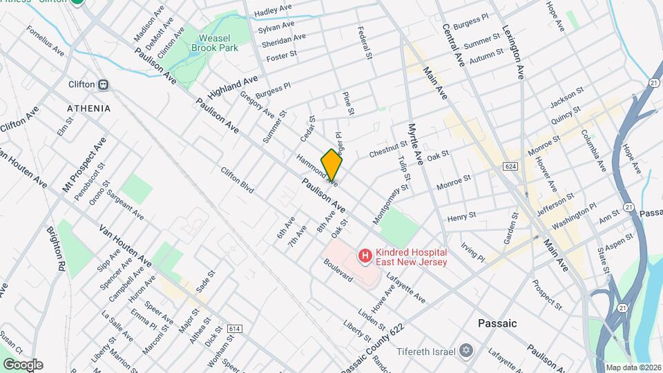 71 Hammond Ave Map and Location Details