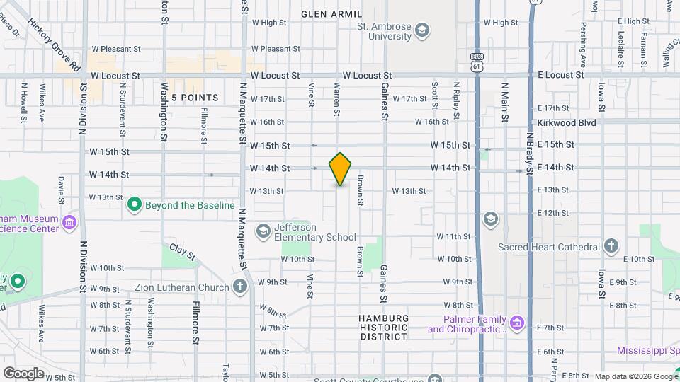 1229 Warren St Mapa y Detalles de la Ubicación