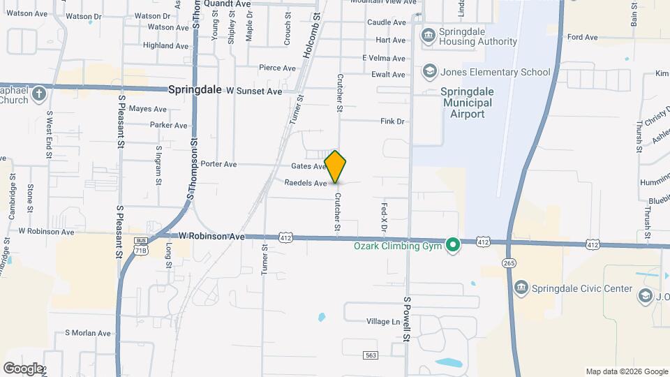 1318 Crutcher St Map and Location Details