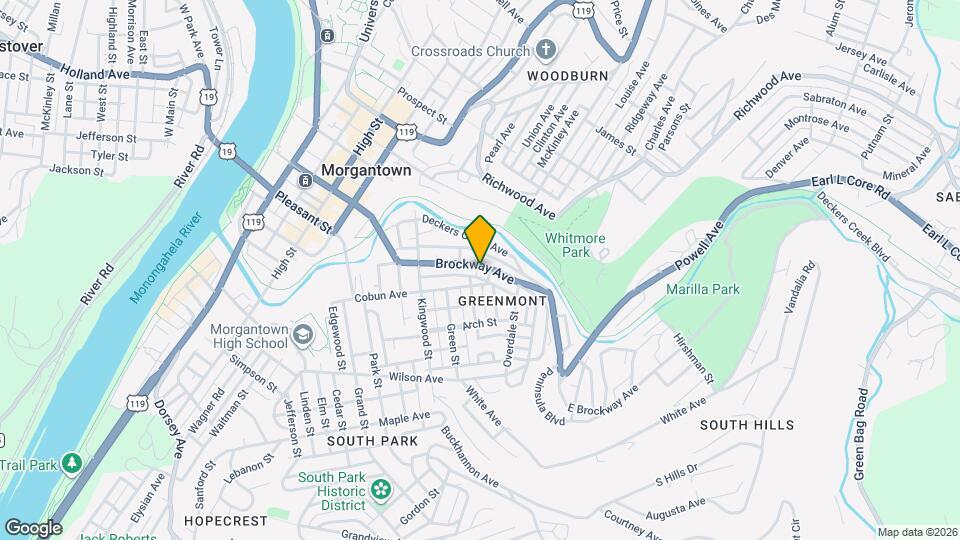 538 Brockway Ave Map and Location Details