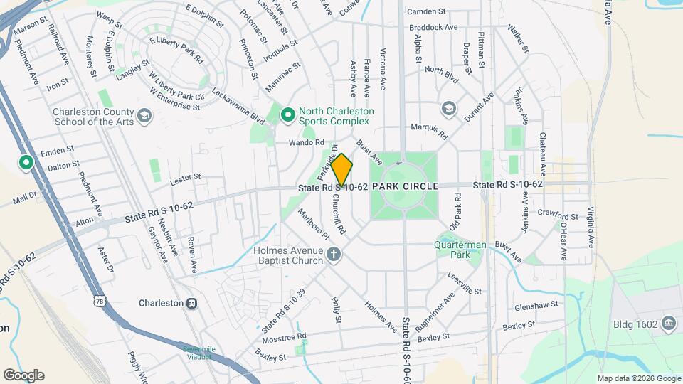 1315 E Montague Ave Map and Location Details