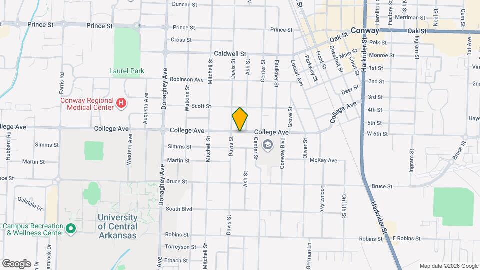 1711 College Ave Map and Location Details