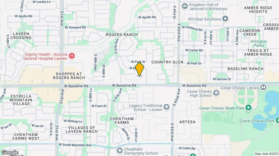4508 W Donner Dr Map and Location Details