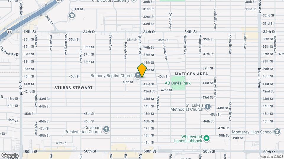 4319 40th St Map and Location Details