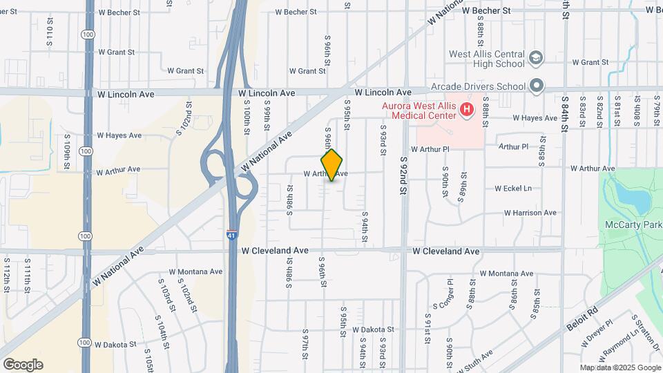 2526 S 96th St Map and Location Details