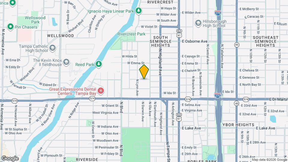 406 W Alva St Map and Location Details