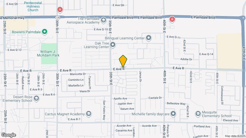 3562 E Ave R-11 Map and Location Details