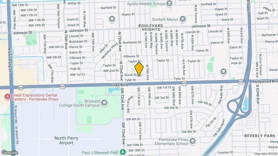 7051 Tyler St Map and Location Details