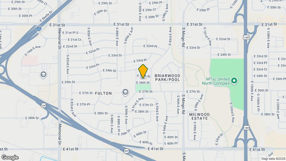 9021 E 36th St Map and Location Details