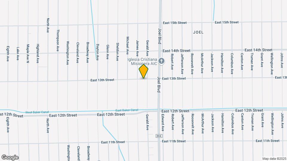 2104 East 13th Street Map and Location Details