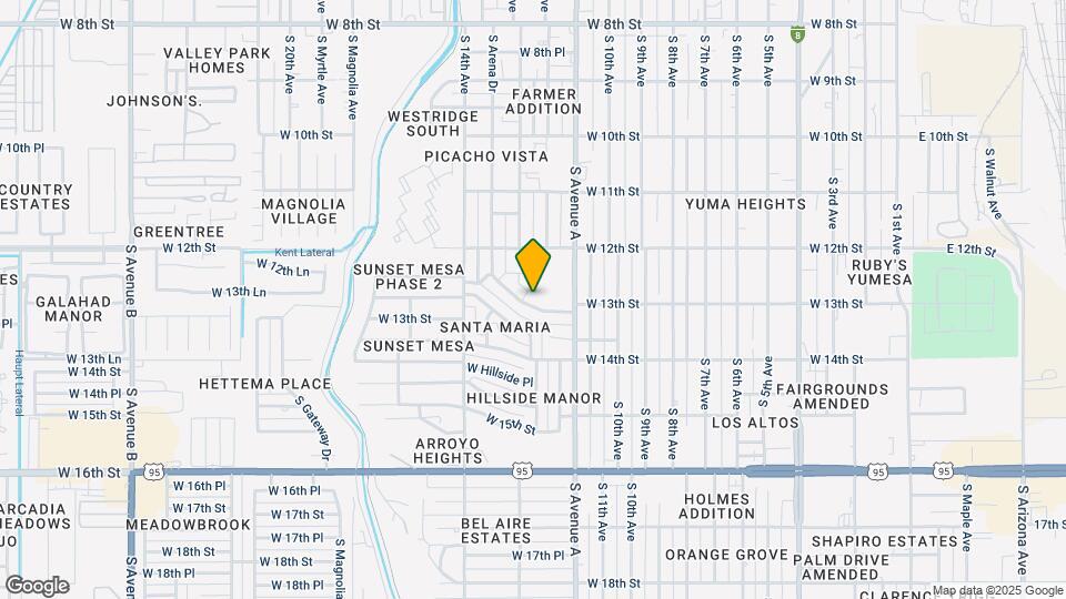 1284 W 13th St Map and Location Details