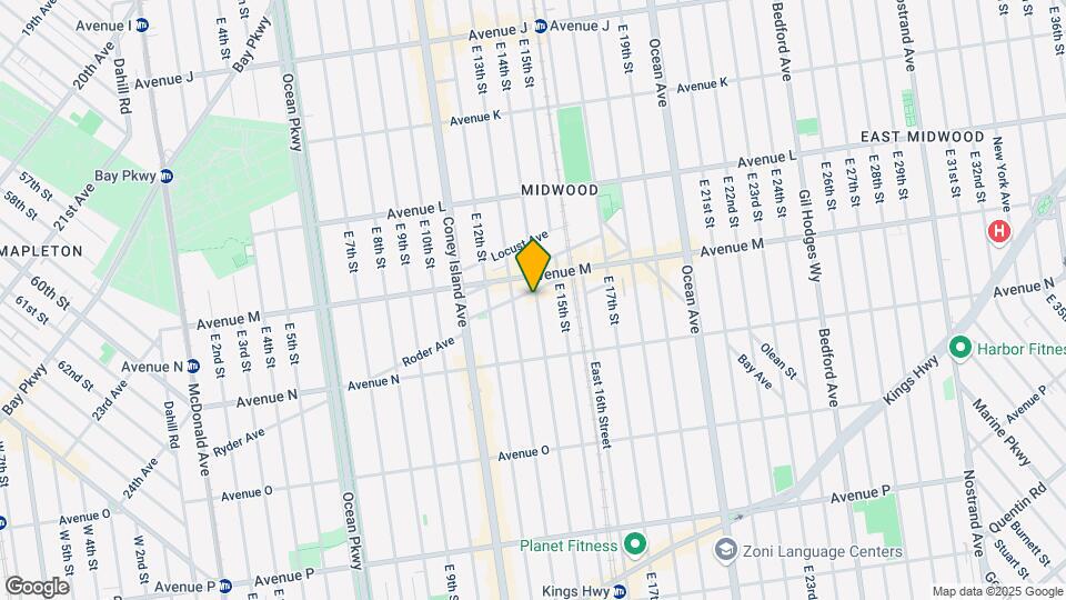 1322 E 14th St Map and Location Details