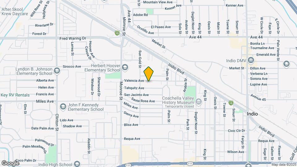 82259 Valencia Ave Map and Location Details