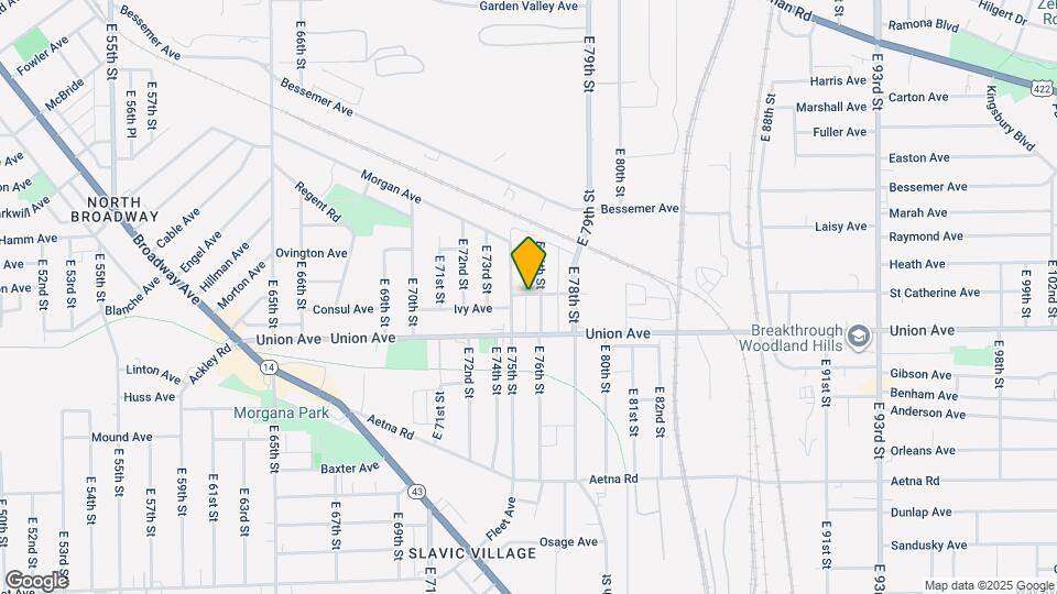3454 E 76th St Map and Location Details