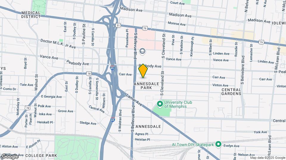 1260 Vinton Ave Mapa y Detalles de la Ubicación