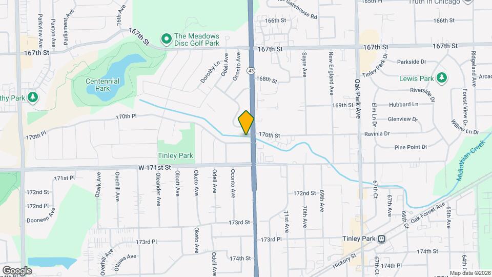 7208 170th Pl Map and Location Details