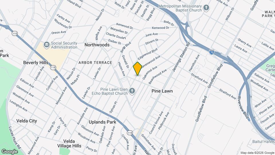 4208 Ravenwood Ave Map and Location Details