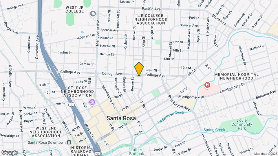 920-924 1/2 College Ave. Mapa y Detalles de la Ubicación